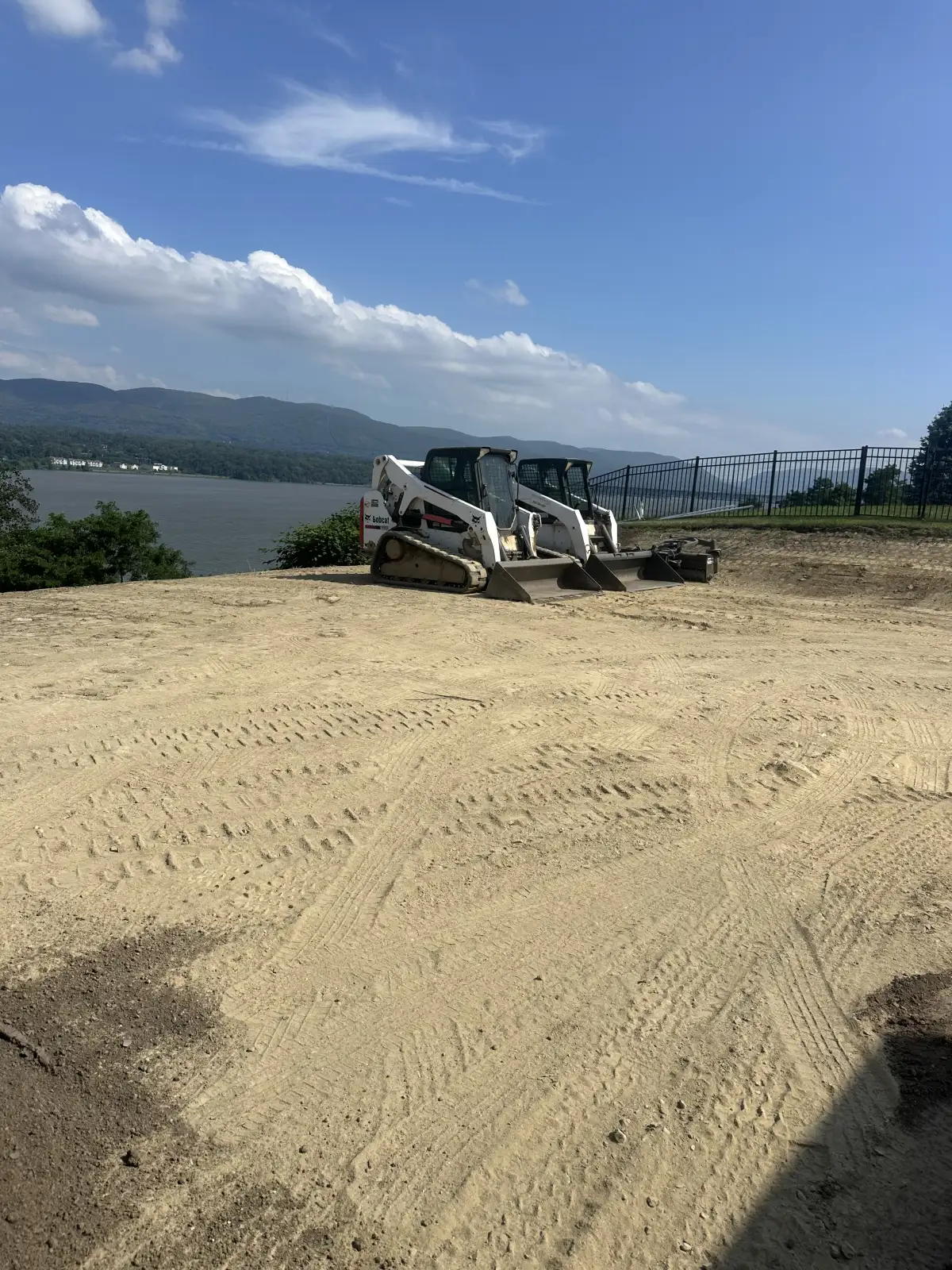 French drain installation and grading in Hudson Valley NY