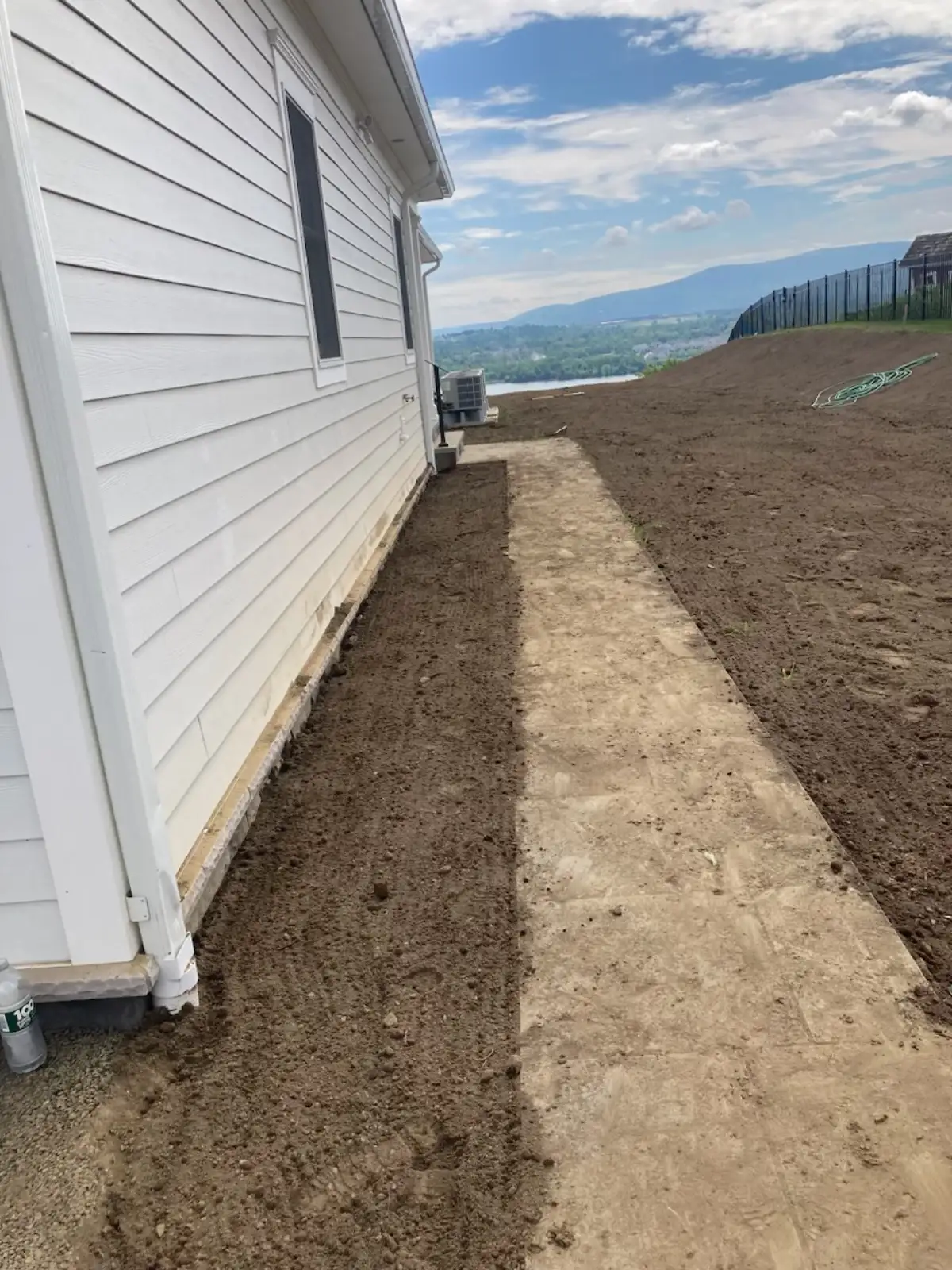 Yard grading and slope correction in the Hudson Valley