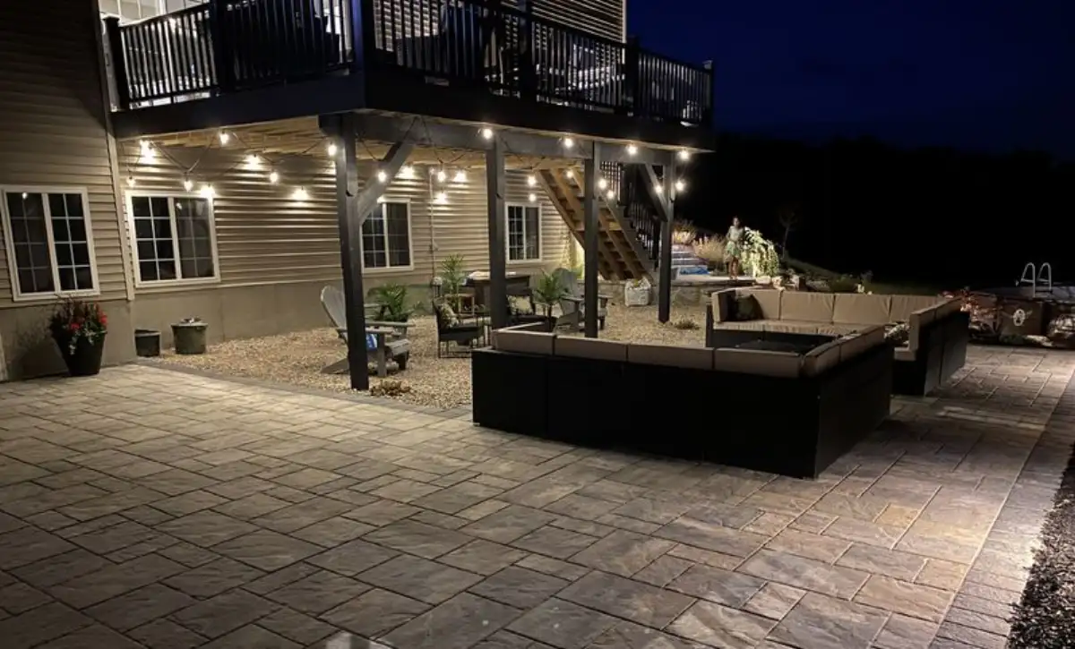 Paver patio and retaining wall project in Orange County NY