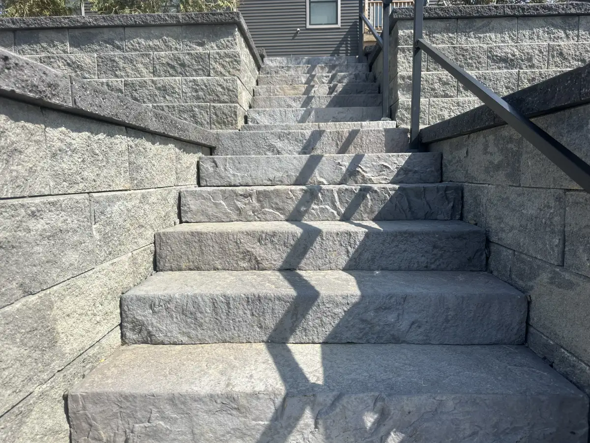 Outdoor living space with pavers in Newburgh NY