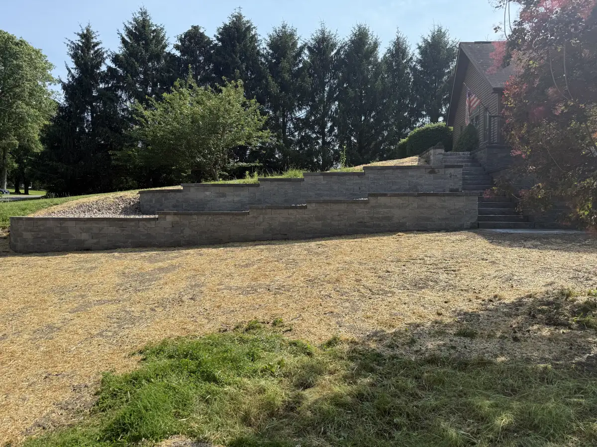 Landscape lighting on a Hudson Valley property