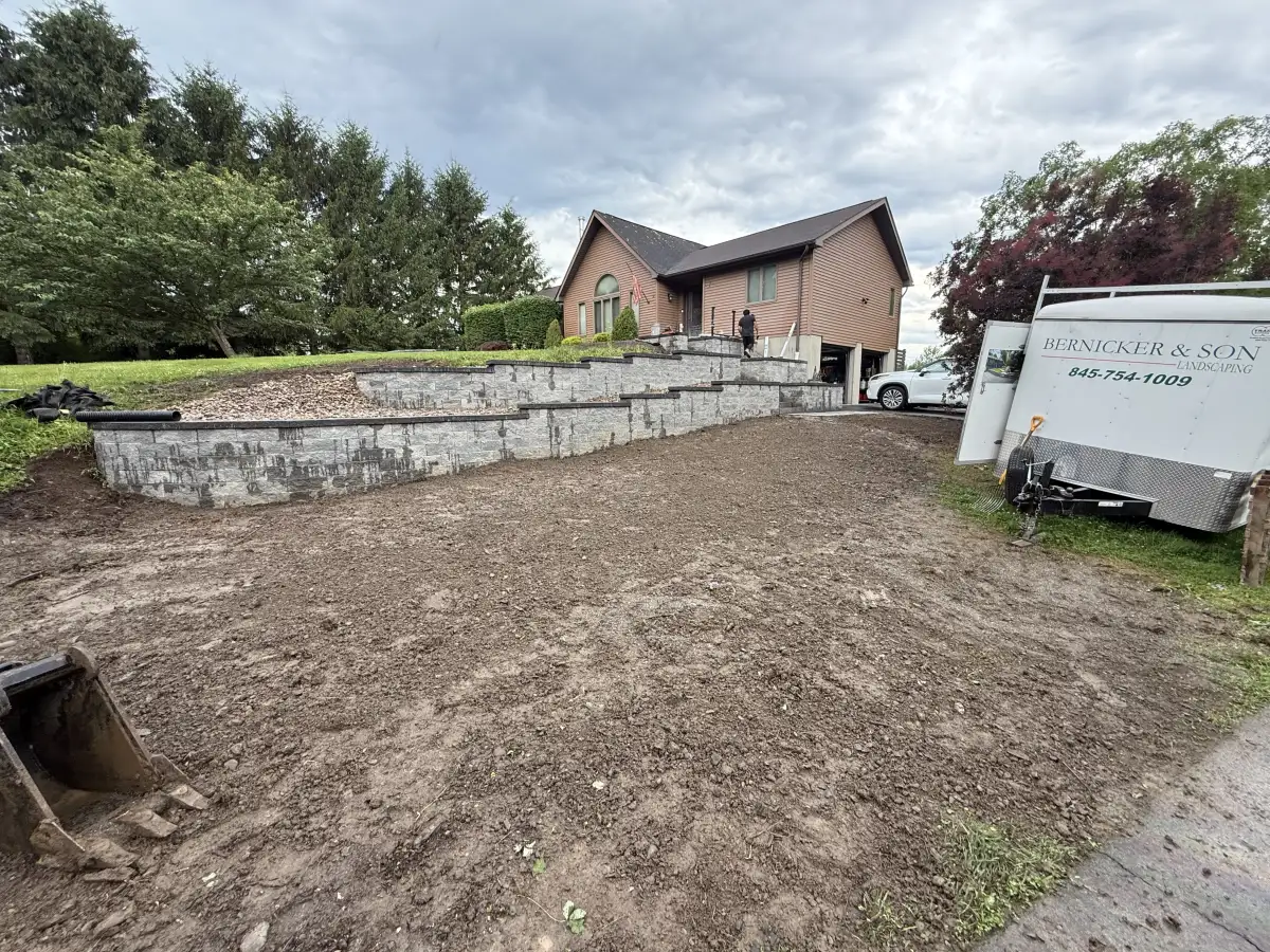 Bernicker and Son Landscaping crew at work
